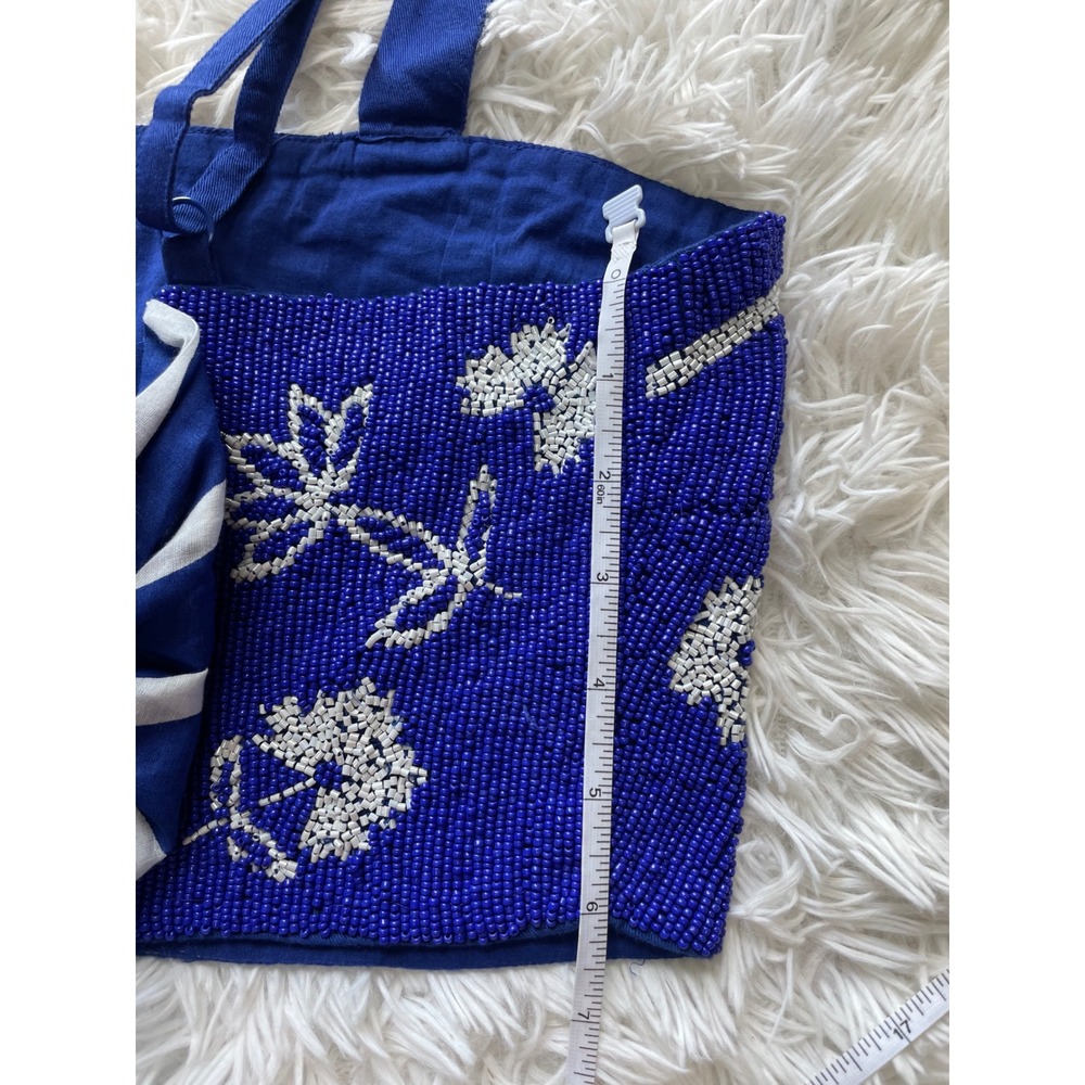 Celandine Anthropologie Beaded Floral Crop Top - Picture 9 of 12